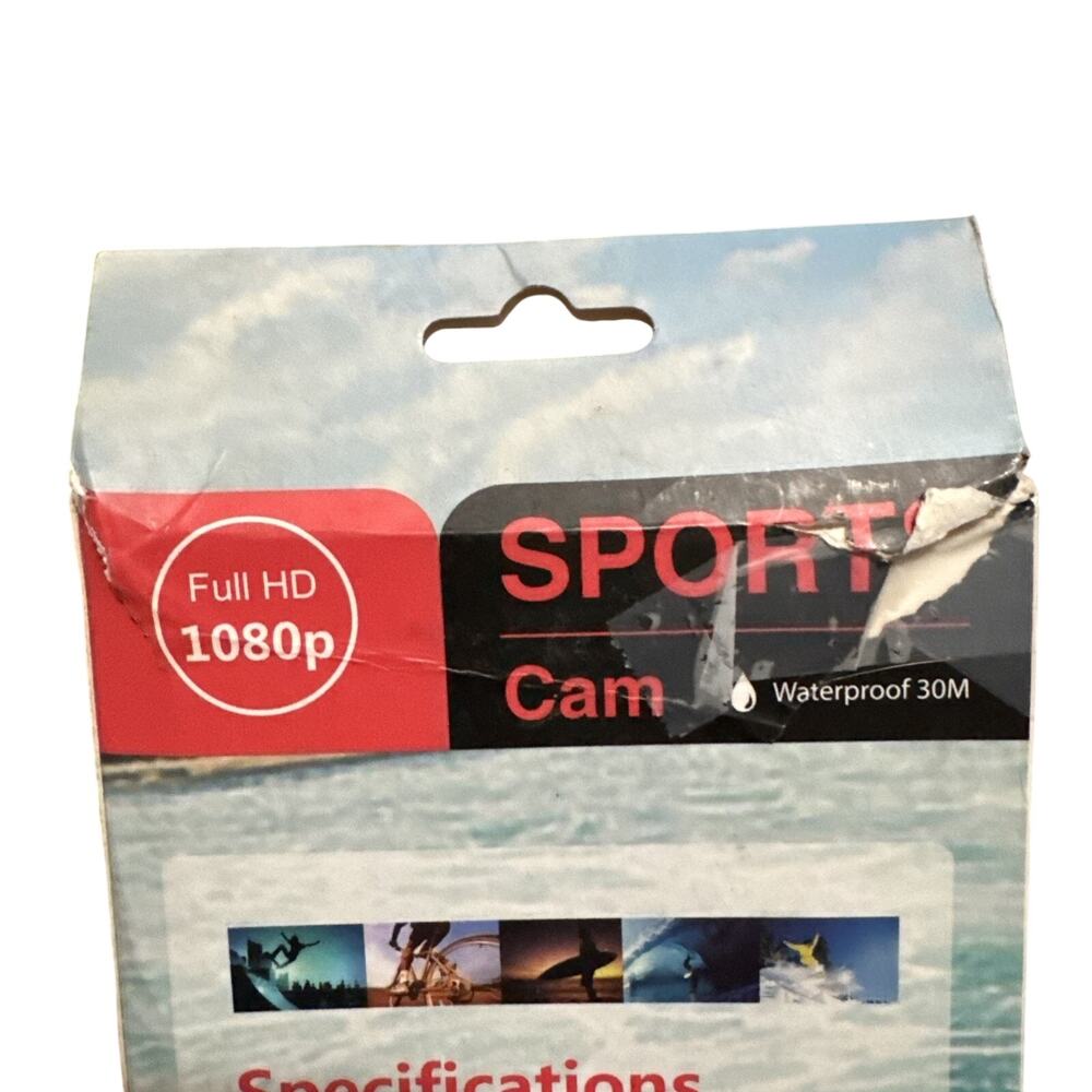 1080P Sports Action Camera Waterproof 30M Wide Angle 2” LCD Open Box - Picture 10 of 11